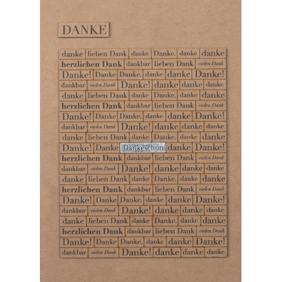 Wrterkarte Danke