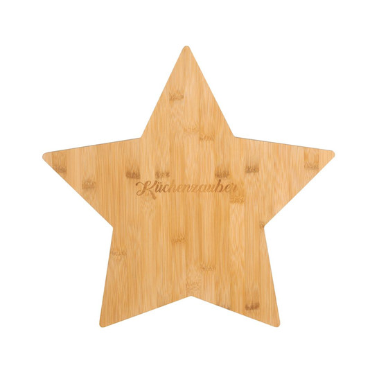 Bambusbrett Stern Kchenzauber