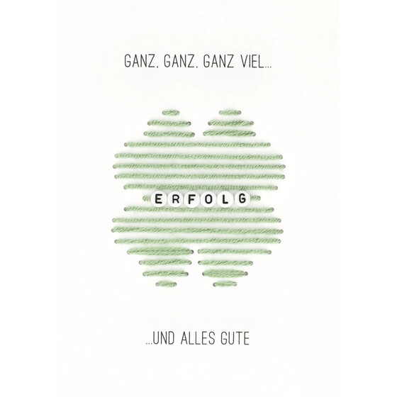 Fadenfreudekarte Ganz viel Erfolg