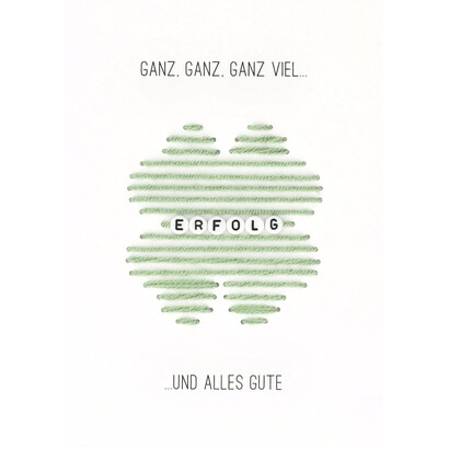 Fadenfreudekarte Ganz viel Erfolg