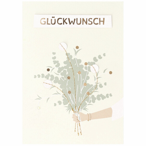 N�hblumen Gru�karte Gl�ckwunsch