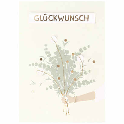 N�hblumen Gru�karte Gl�ckwunsch