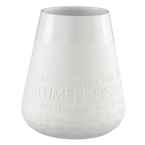 Porzellan Vase Das L�cheln der Erde...