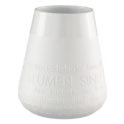 Porzellan Vase Das L�cheln der Erde...
