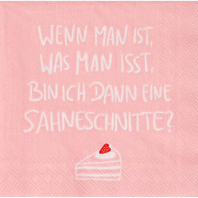 Cocktailservietten Sahneschnitte