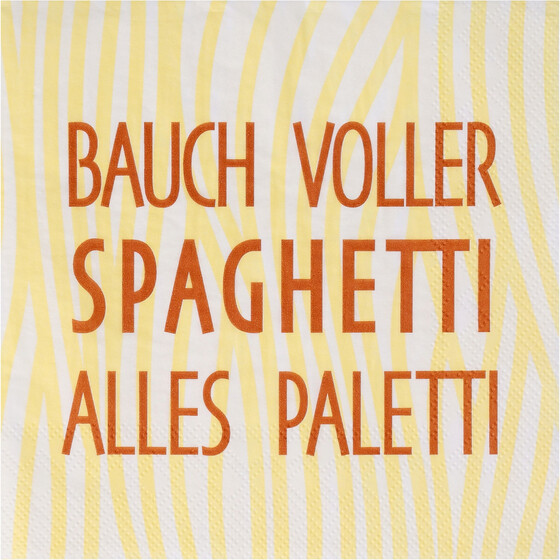 Lunchservietten Bauch voller Spaghetti