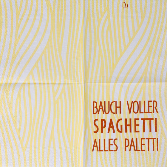 Lunchservietten Bauch voller Spaghetti